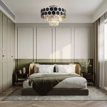 Потолочная люстра хрустальная Arte Milano Sorrento-5009 375009/3+2/20/380 CR