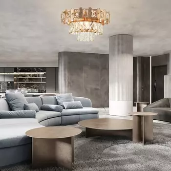 Потолочная люстра каскадная хрустальная Arte Milano Sorrento-8109 378109/6/370 GD