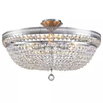 Потолочная люстра хрустальная 81405/8C Natali Kovaltseva Barocco CHROME