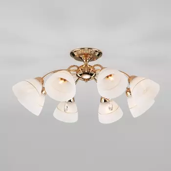 Потолочная люстра хрустальная 30156/8 Eurosvet Camilla золото