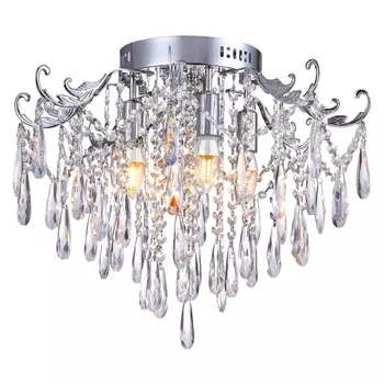 Потолочная люстра хрустальная 81431/4C Natali Kovaltseva Gioconda CHROME