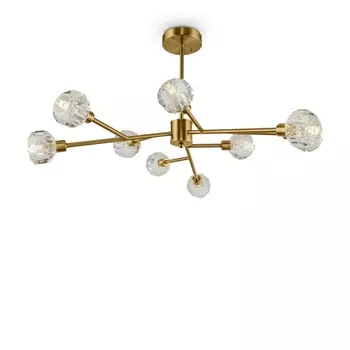 Потолочная люстра молекулы хрустальная Freya Grace FR5114PL-09BZ