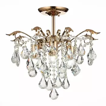 Потолочная люстра хрустальная Evoluce Kristo SLE160202-04