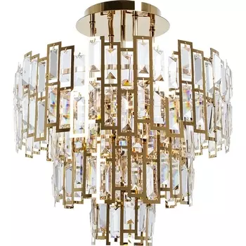 Потолочная люстра каскадная хрустальная Arte Lamp Mintaka A1005PL-8GO