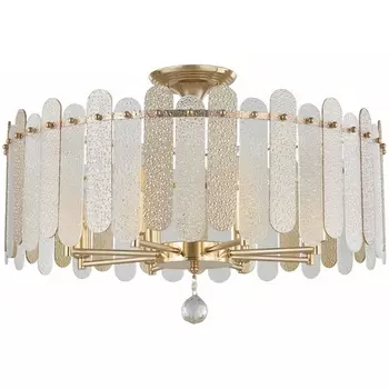 Потолочная люстра хрустальная на штанге Arte Milano Sorrento-3109 373109/8/80/580 GD