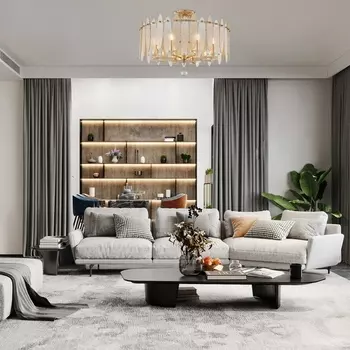 Потолочная люстра хрустальная на штанге Arte Milano Sorrento-3309 373309/8/80/570 GD