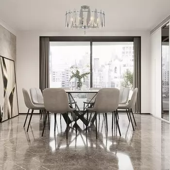 Потолочная люстра хрустальная на штанге Arte Milano Sorrento-3309 373309/8/80/570 CR