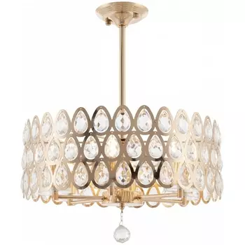 Потолочная люстра хрустальная на штанге Arte Milano Sorrento-1019 371019/6/300/490 GD