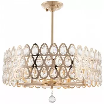 Потолочная люстра хрустальная на штанге Arte Milano Sorrento-1019 371019/8/300/580 GD