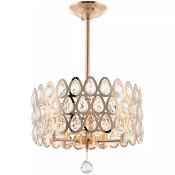 Потолочная люстра хрустальная на штанге Arte Milano Sorrento-1019 371019/5/300/390 GD