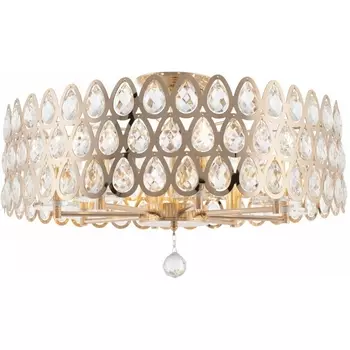 Потолочная люстра хрустальная на штанге Arte Milano Sorrento-1019 371019/8/50/580 GD