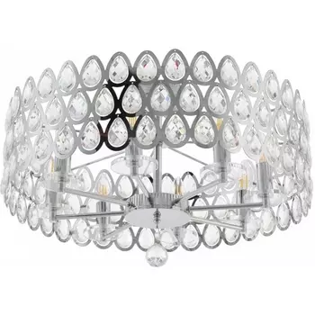 Потолочная люстра хрустальная на штанге Arte Milano Sorrento-1019 371019/8/50/580 CR