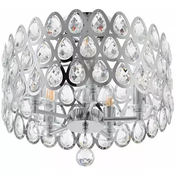 Потолочная люстра хрустальная на штанге Arte Milano Sorrento-1019 371019/5/50/390 CR