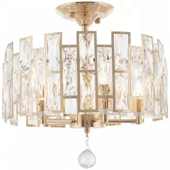 Потолочная люстра хрустальная на штанге Arte Milano Sorrento-4209 374209/5/80/380 GD