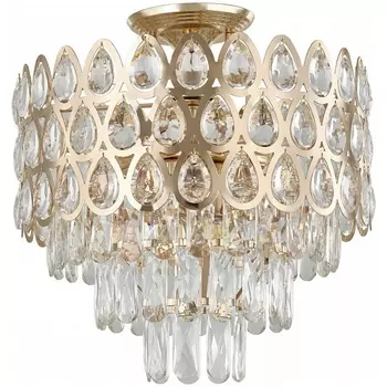 Потолочная люстра хрустальная на штанге Arte Milano Sorrento-2019 372019/6/50/390 GD