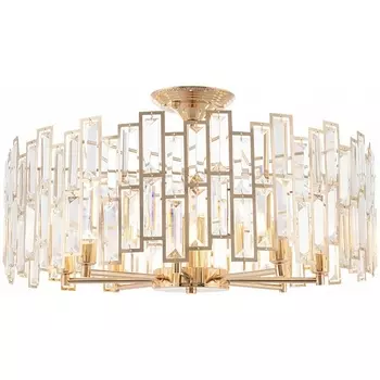 Потолочная люстра хрустальная на штанге Arte Milano Sorrento-3209 373209/8/80/560 GD