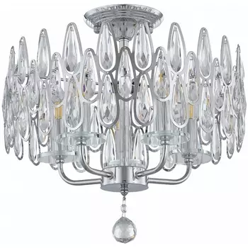 Потолочная люстра хрустальная на штанге Arte Milano Sorrento-2009 372009/5/80/400 CR