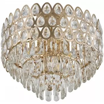 Потолочная люстра хрустальная на штанге Arte Milano Sorrento-2019 372019/7/50/460 GD