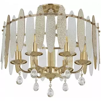 Потолочная люстра хрустальная на штанге Arte Milano Sorrento-4309 374309/6/80/470 GD