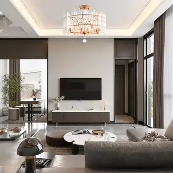 Потолочная люстра хрустальная на штанге Arte Milano Sorrento-2409 372409/6/100/470 GD