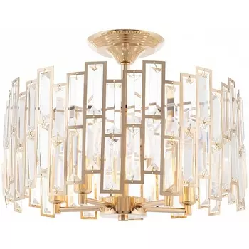 Потолочная люстра хрустальная на штанге Arte Milano Sorrento-3209 373209/5/80/390 GD