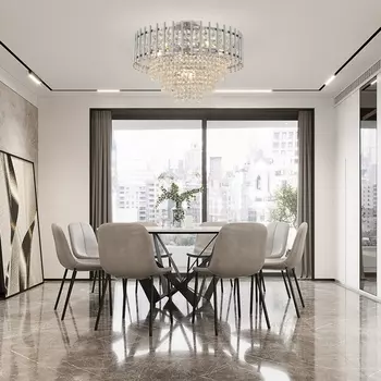 Потолочная люстра хрустальная на штанге Arte Milano Sorrento-6109 376109/7/30/490 CR