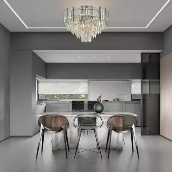 Потолочная люстра хрустальная на штанге Arte Milano Sorrento-4409 374409/9/60/570 CR