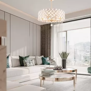 Потолочная люстра хрустальная на штанге Arte Milano Sorrento-7019 377019/8/300/570 GD