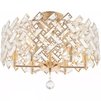 Потолочная люстра хрустальная на штанге Arte Milano Sorrento-7019 377019/6/50/470 GD