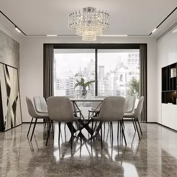 Потолочная люстра хрустальная на штанге Arte Milano Sorrento-6109 376109/6/30/390 CR