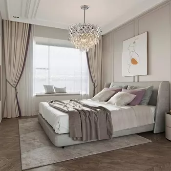 Потолочная люстра хрустальная на штанге Arte Milano Sorrento-8019 378019/7/300/470 CR