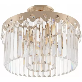 Потолочная люстра хрустальная на штанге Arte Milano Sorrento-8909 378909/5/50/390 GD