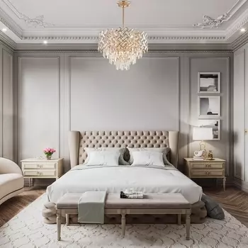 Потолочная люстра хрустальная на штанге Arte Milano Sorrento-8019 378019/7/300/470 GD