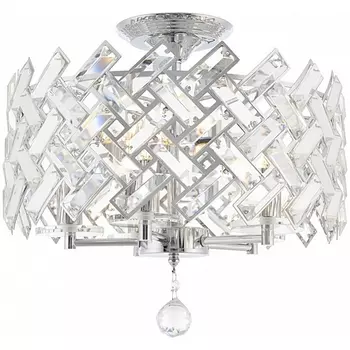 Потолочная люстра хрустальная на штанге Arte Milano Sorrento-7019 377019/5/50/390 CR