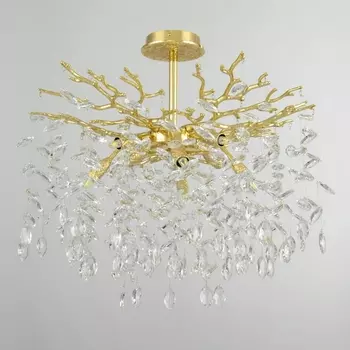 Потолочная люстра хрустальная на штанге Arte Milano Milano-1 23111.600.8.E14.B GD