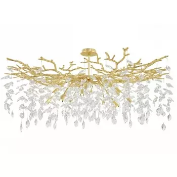 Потолочная люстра хрустальная на штанге Arte Milano Milano-1 23111.1200.18.E14.B GD