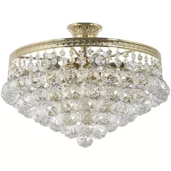 Потолочная люстра хрустальная на штанге Dio D'Arte Cremono Gold Cremono E 1.3.38.600 G