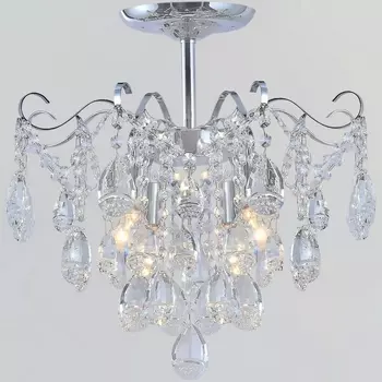 Потолочная люстра хрустальная на штанге Reluce 04065-0.3-04 CR