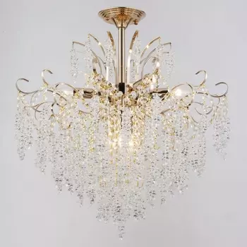 Потолочная люстра хрустальная на штанге Reluce 90324-0.3-09A FGD