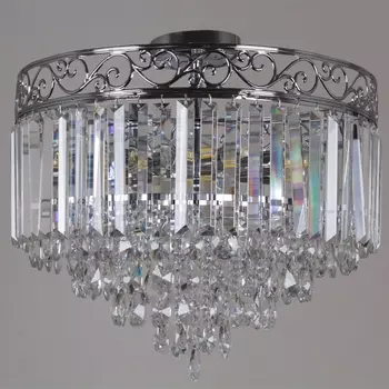 Потолочная люстра хрустальная на штанге Reluce 90183-0.3-10 CR