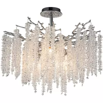 Потолочная люстра хрустальная на штанге Stilfort Eiva 2167/09/08C