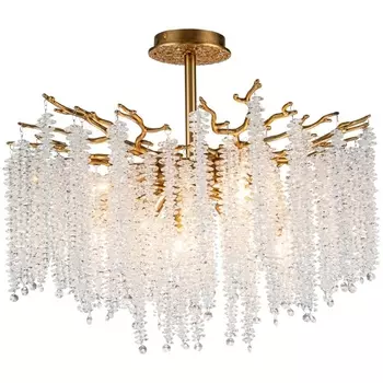 Потолочная люстра хрустальная на штанге Stilfort Eiva 2167/05/08C