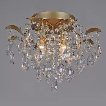 Потолочная люстра хрустальная Reluce 04035-0.3-04 MATT GOLD