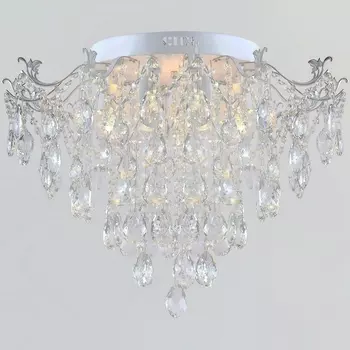 Потолочная люстра хрустальная Reluce 04037-0.3-07 WH+GOLD PN