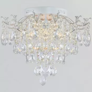 Потолочная люстра хрустальная Reluce 04037-0.3-06 WH+GOLD PN