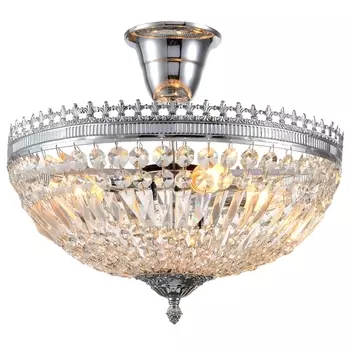 Потолочная люстра хрустальная ROCOCO 81406/4C CHROME (Natali Kovaltseva)