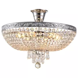 Потолочная люстра хрустальная ROCOCO 81407/6C CHROME (Natali Kovaltseva)