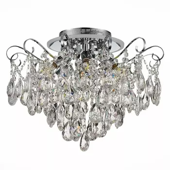 Потолочная люстра хрустальная с пультом и светодиодной подсветкой Evoluce Litero SLE160002-06