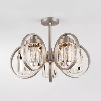 Потолочная люстра хрустальная с управлением со смартфона Loraine 10128/5 (Eurosvet)