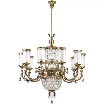 Потолочная люстра хрустальная Sienna-crystal Kutek Swarovski SIE-ZW-10(P)